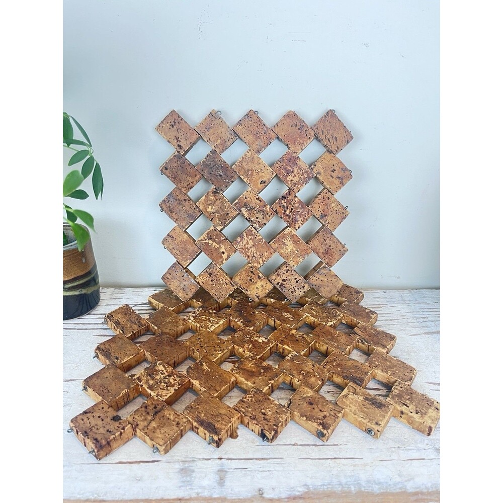 Vintage MCM Ornate Corn Trivets Hot Pan Rest (Set Of 2) Retro Kitchen Home